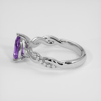 1.05 Ct. Purple Sapphire Ring, 14K White Gold 4