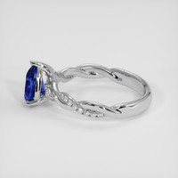 1.24 Ct. Blue Sapphire Ring, 14K White Gold 4