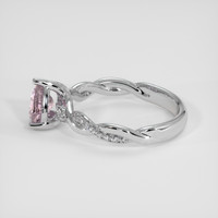 1.01 Ct. Padparadscha Sapphire Ring, 14K White Gold 4