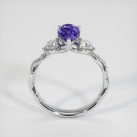 2.56 Ct. Color Change Sapphire Ring, 14K White Gold 3