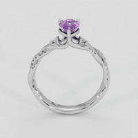 1.06 Ct. Purple Sapphire Ring, 14K White Gold 3