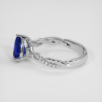 1.59 Ct. Blue Sapphire Ring, 14K White Gold 4