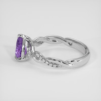 1.73 Ct. Purple Sapphire Ring, 14K White Gold 4