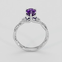 1.75 Ct. Purple Sapphire Ring, 14K White Gold 3