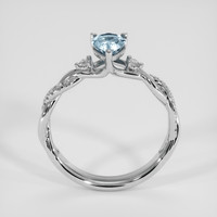 1.03 Ct. Greenish Blue Sapphire Ring, 14K White Gold 3