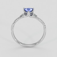 0.75 Ct. Bluish Purple Sapphire Ring, 14K White Gold 3