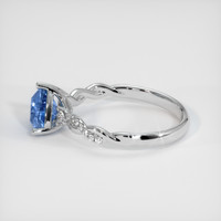 1.01 Ct. Sapphire Ring, 14K White Gold 4