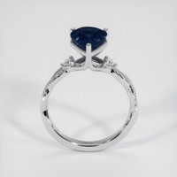 2.77 Ct. Blue Sapphire Ring, 14K White Gold 3