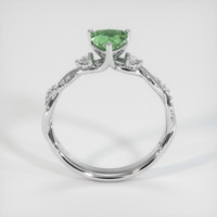 1.15 Ct. Green Sapphire Ring, 14K White Gold 3