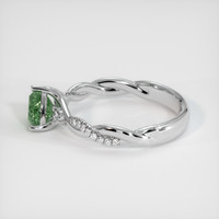 1.15 Ct. Green Sapphire Ring, 14K White Gold 4