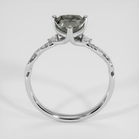 1.42 Ct. Greenish Brown Sapphire Ring, 14K White Gold 3