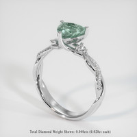 1.13 Ct. Sapphire Ring, 14K White Gold 2