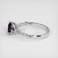 0.66 Ct. Sapphire Ring, 14K White Gold 4