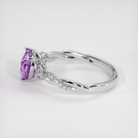 2.00 Ct. Purple Sapphire Ring, 14K White Gold 4