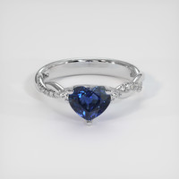 1.92 Ct. Sapphire Ring, 18K White Gold 1