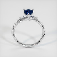 1.12 Ct. Blue Sapphire Ring, 18K White Gold 3