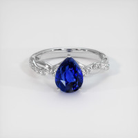 3.07 Ct. Sapphire Ring, 18K White Gold 1