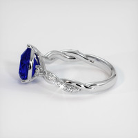 3.07 Ct. Sapphire Ring, 18K White Gold 4