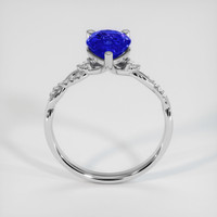 2.53 Ct. Blue Sapphire Ring, 18K White Gold 3