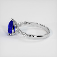 2.53 Ct. Blue Sapphire Ring, 18K White Gold 4