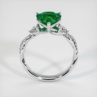 2.42 Ct. Emerald Ring, 18K White Gold 3