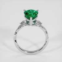 3.23 Ct. Emerald Ring, 18K White Gold 3