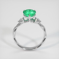 1.19 Ct. Emerald Ring, 18K White Gold 3