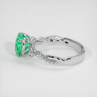 1.19 Ct. Emerald Ring, 18K White Gold 4