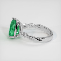 2.55 Ct. Emerald Ring, 18K White Gold 4