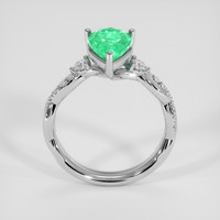 1.65 Ct. Emerald Ring, 18K White Gold 3