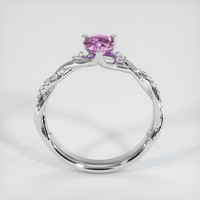 0.64 Ct. Sapphire Ring, 18K White Gold 3