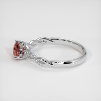 1.06 Ct. Sapphire Ring, 18K White Gold 4