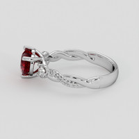 1.65 Ct. Ruby Ring, 18K White Gold 4
