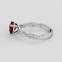 1.22 Ct. Ruby Ring, 18K White Gold 4