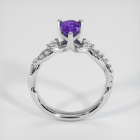 1.38 Ct. Sapphire Ring, 18K White Gold 3
