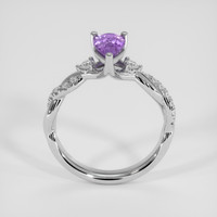 1.05 Ct. Purple Sapphire Ring, 18K White Gold 3