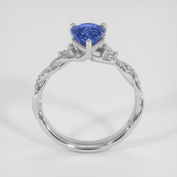 1.75 Ct. Blue Sapphire Ring, 18K White Gold 3