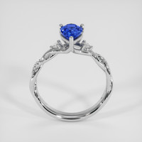 1.24 Ct. Blue Sapphire Ring, 18K White Gold 3