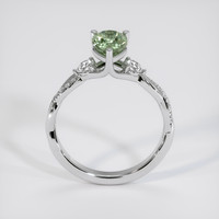 1.20 Ct. Green Sapphire Ring, 18K White Gold 3