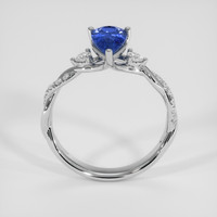 1.15 Ct. Blue Sapphire Ring, 18K White Gold 3