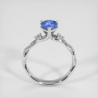 1.07 Ct. Blue Sapphire Ring, 18K White Gold 3