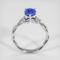 1.62 Ct. Blue Sapphire Ring, 18K White Gold 3