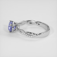 2.31 Ct. Bluish Purple Sapphire Ring, 18K White Gold 4