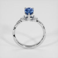 1.48 Ct. Blue Sapphire Ring, 18K White Gold 3