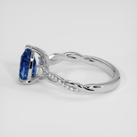 1.48 Ct. Blue Sapphire Ring, 18K White Gold 4