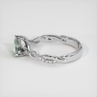 0.87 Ct. Sapphire Ring, 18K White Gold 4