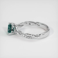0.70 Ct. Sapphire Ring, 18K White Gold 4