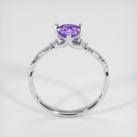 1.18 Ct. Purple Sapphire Ring, 18K White Gold 3