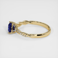 1.08 Ct. Blue Sapphire Ring, 10K Yellow Gold 4