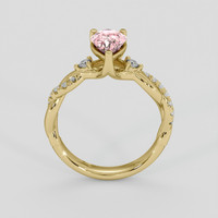 1.59 Ct. Padparadscha Sapphire Ring, 10K Yellow Gold 3